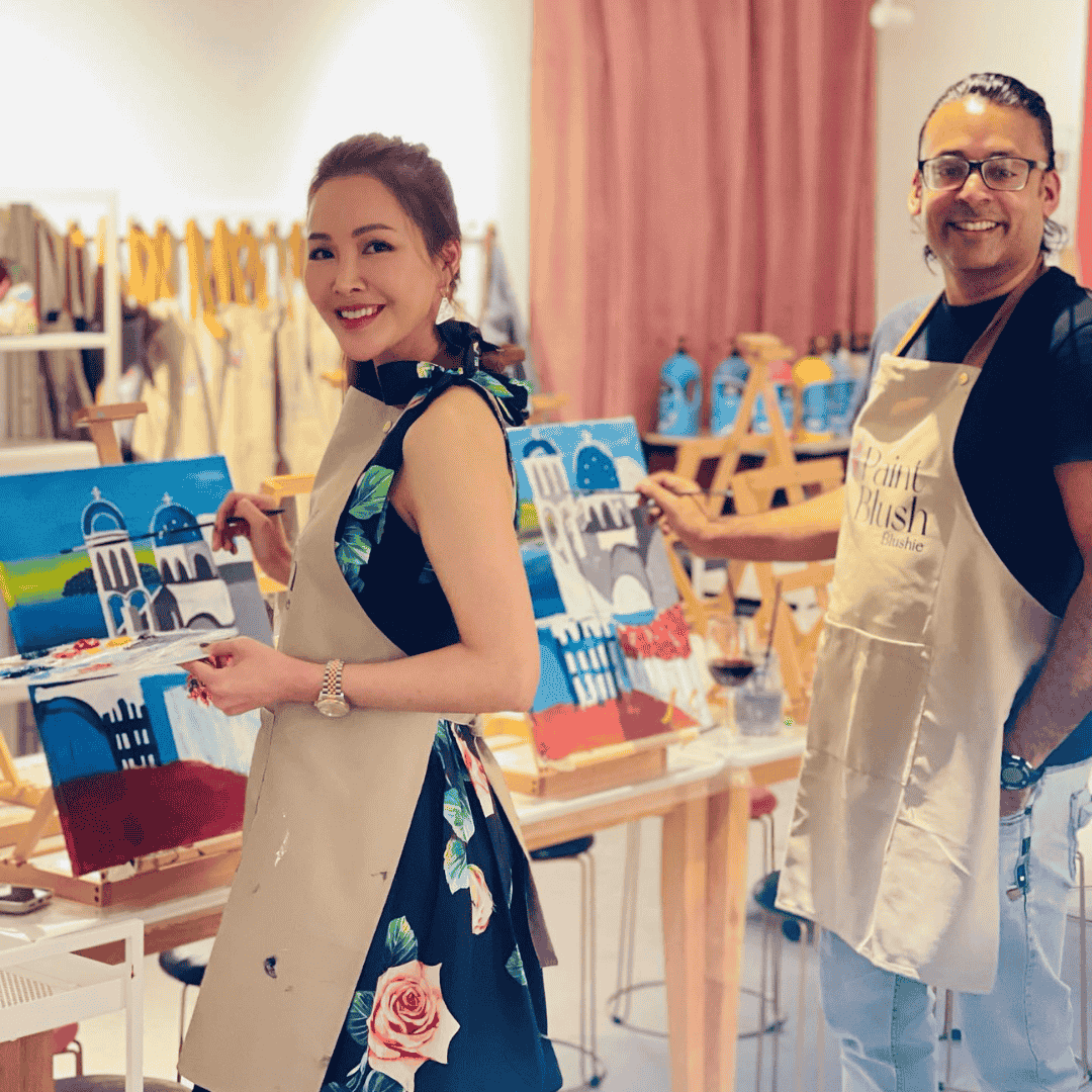 Unguided Art Jamming Session for 2 with Wine, Cheese & Chocolate