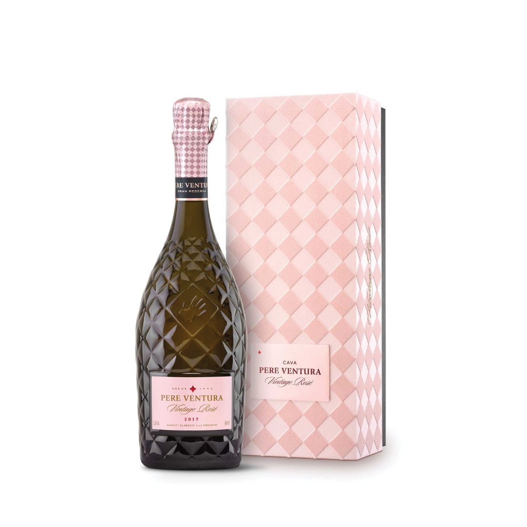 Pere Ventura VT Rose Brut Gran Reserva with Gift Box