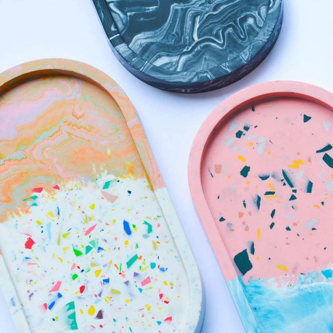 Terrazzo Pill-Shaped Tray Workshop for 2