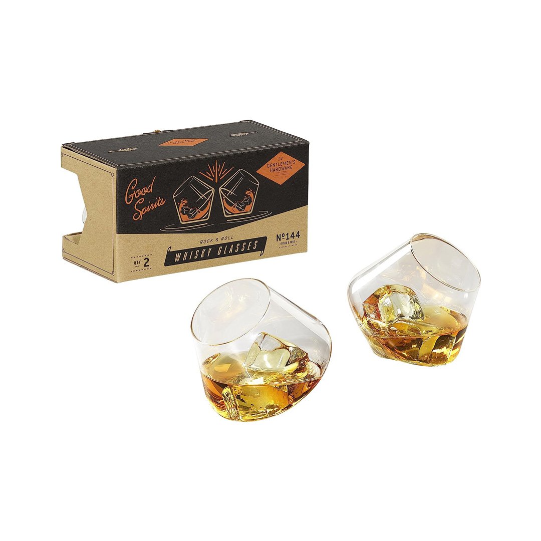 Rocking Whisky Glasses, Set of 2