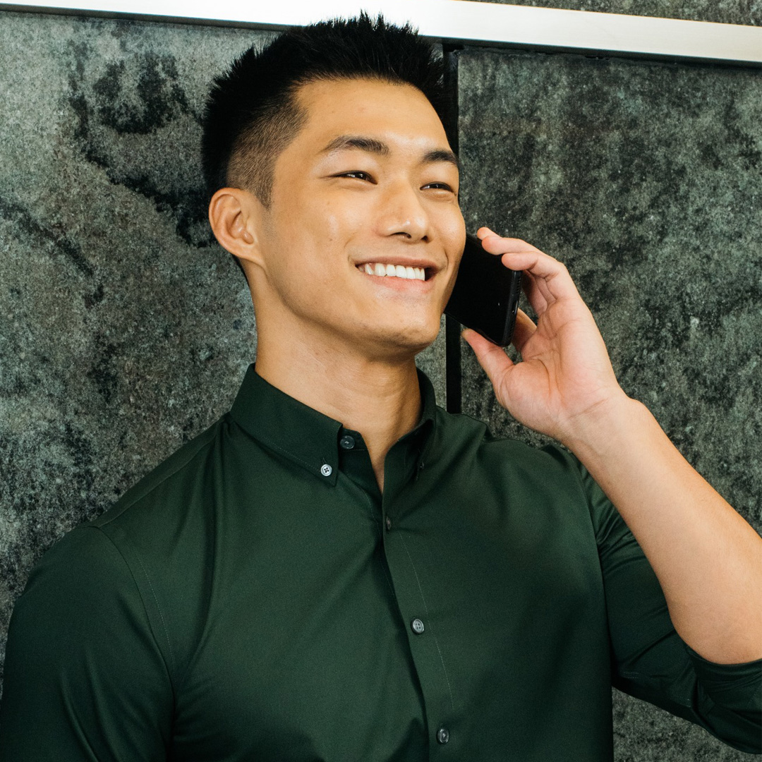 Poplin Button-Down Smart Shirt by Determinant