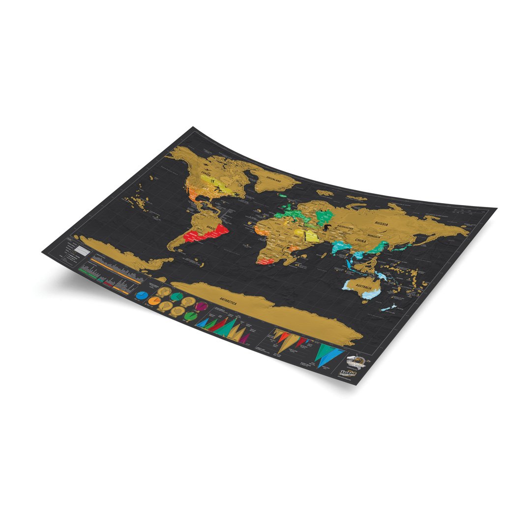 Luckies Scratch Map ® Deluxe Travel Edition
