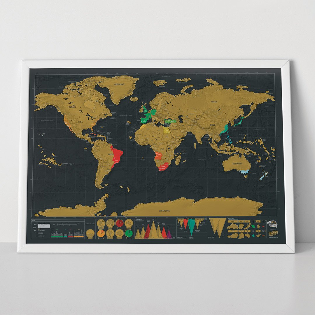 Luckies Scratch Map ® Deluxe Edition