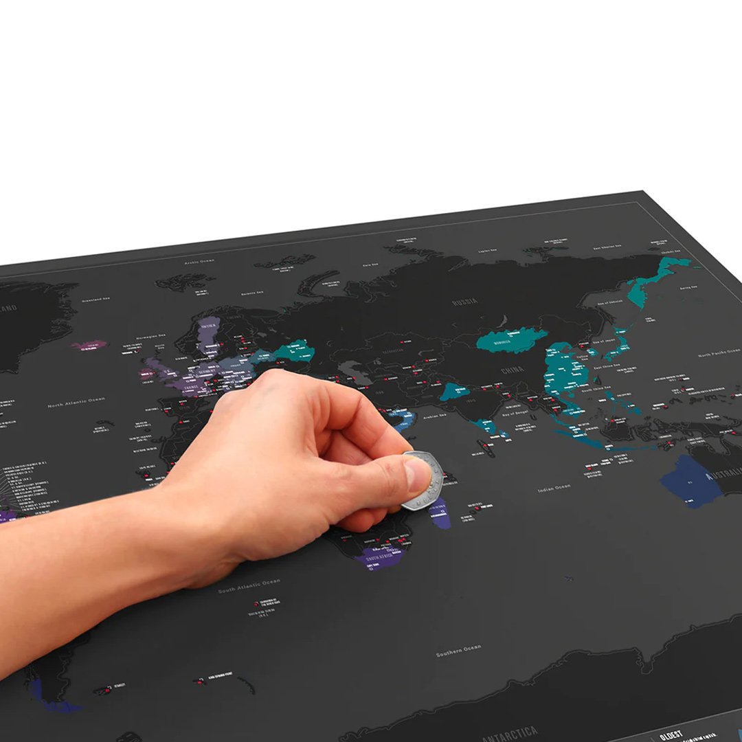 Luckies Scratch Map ® Capital Edition