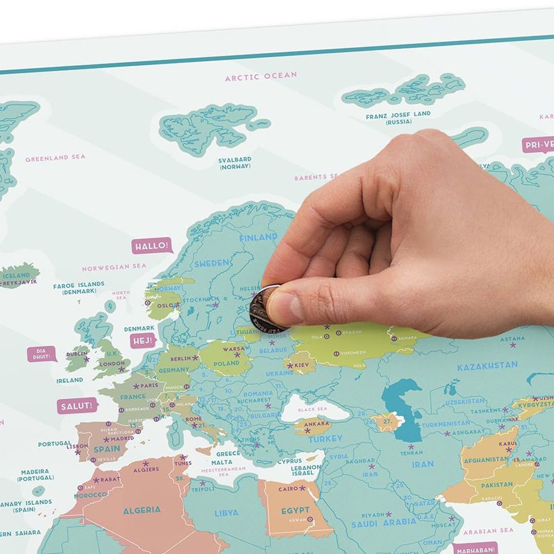 Luckies Scratch Map ® Hello Map