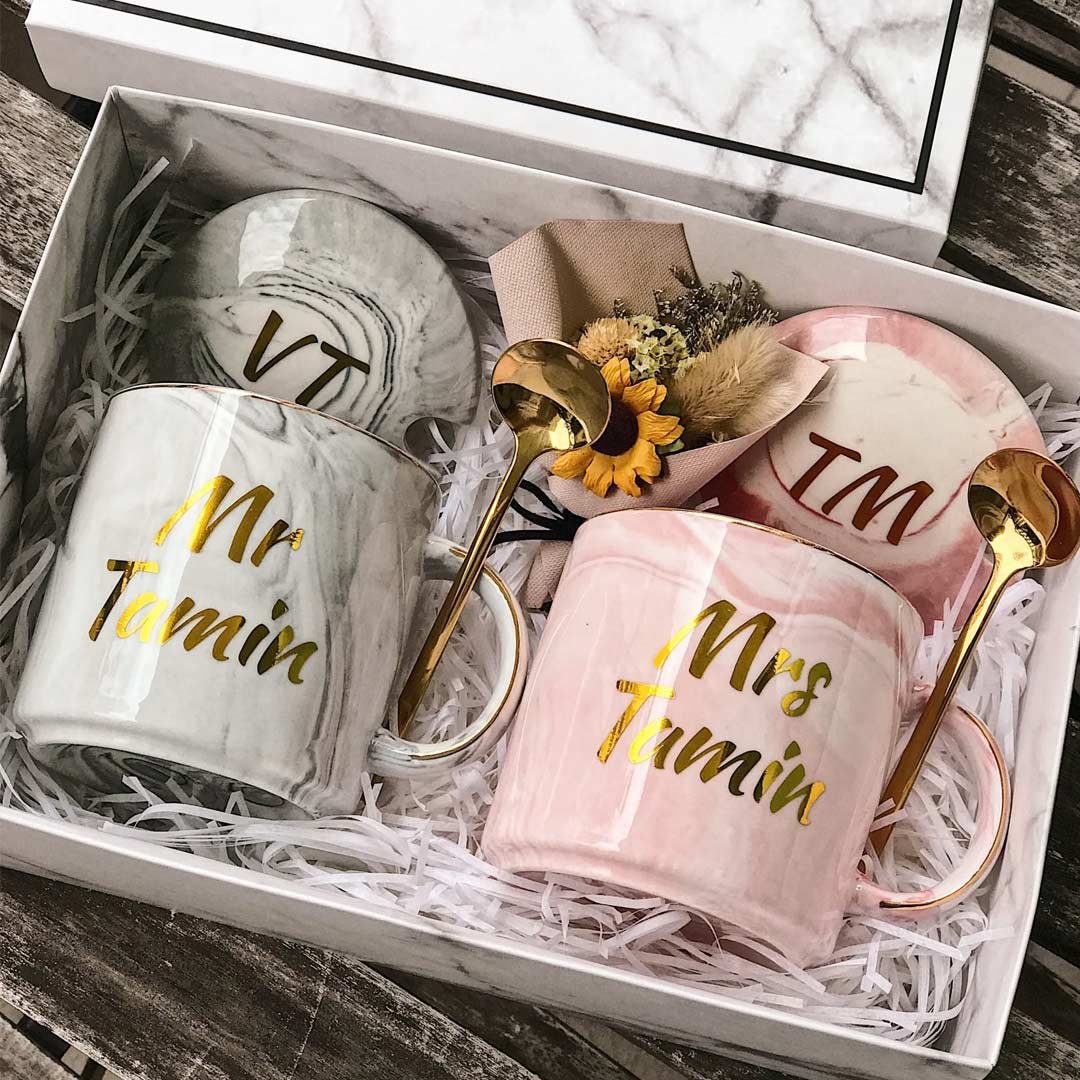 Couple Marble Mug Bundle
