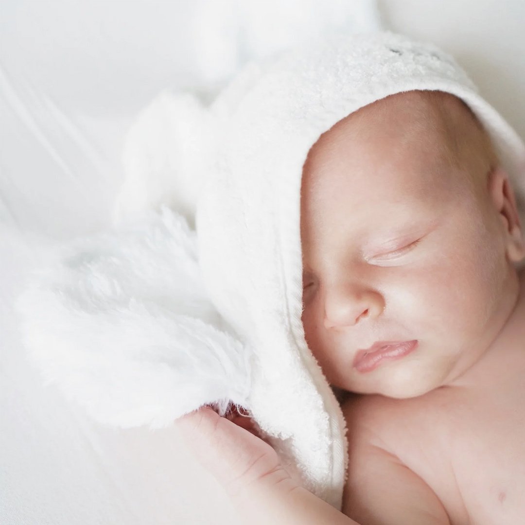 Organic Bamboo Baby Towel & Mitt