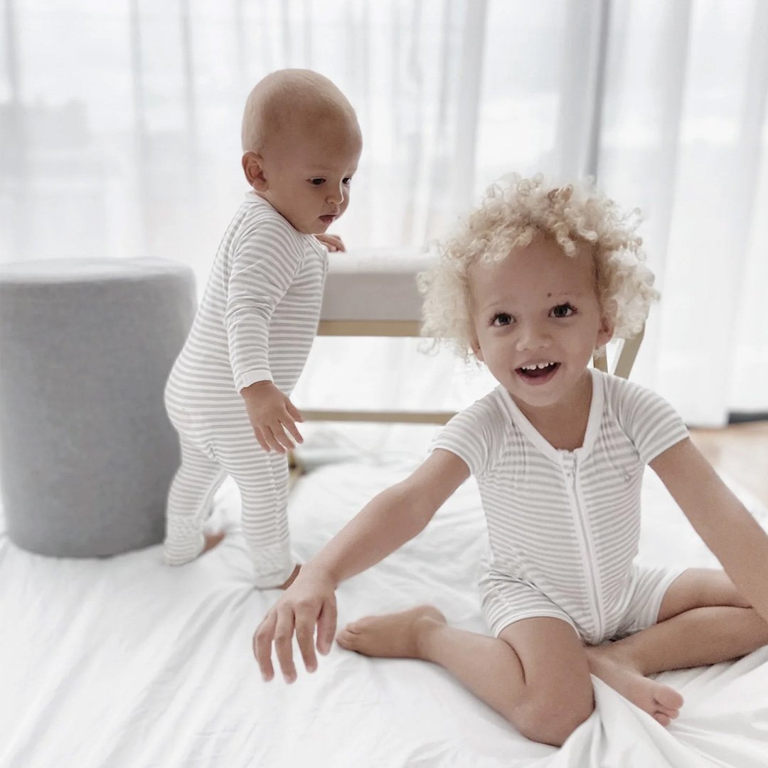 Premium Bamboo Short Sleeve Zippies