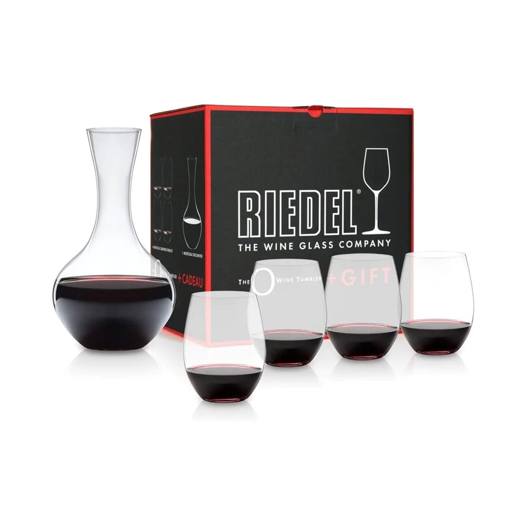 Riedel "O" Gift Set (Set of 5) : Cabernet Glass & Decanter