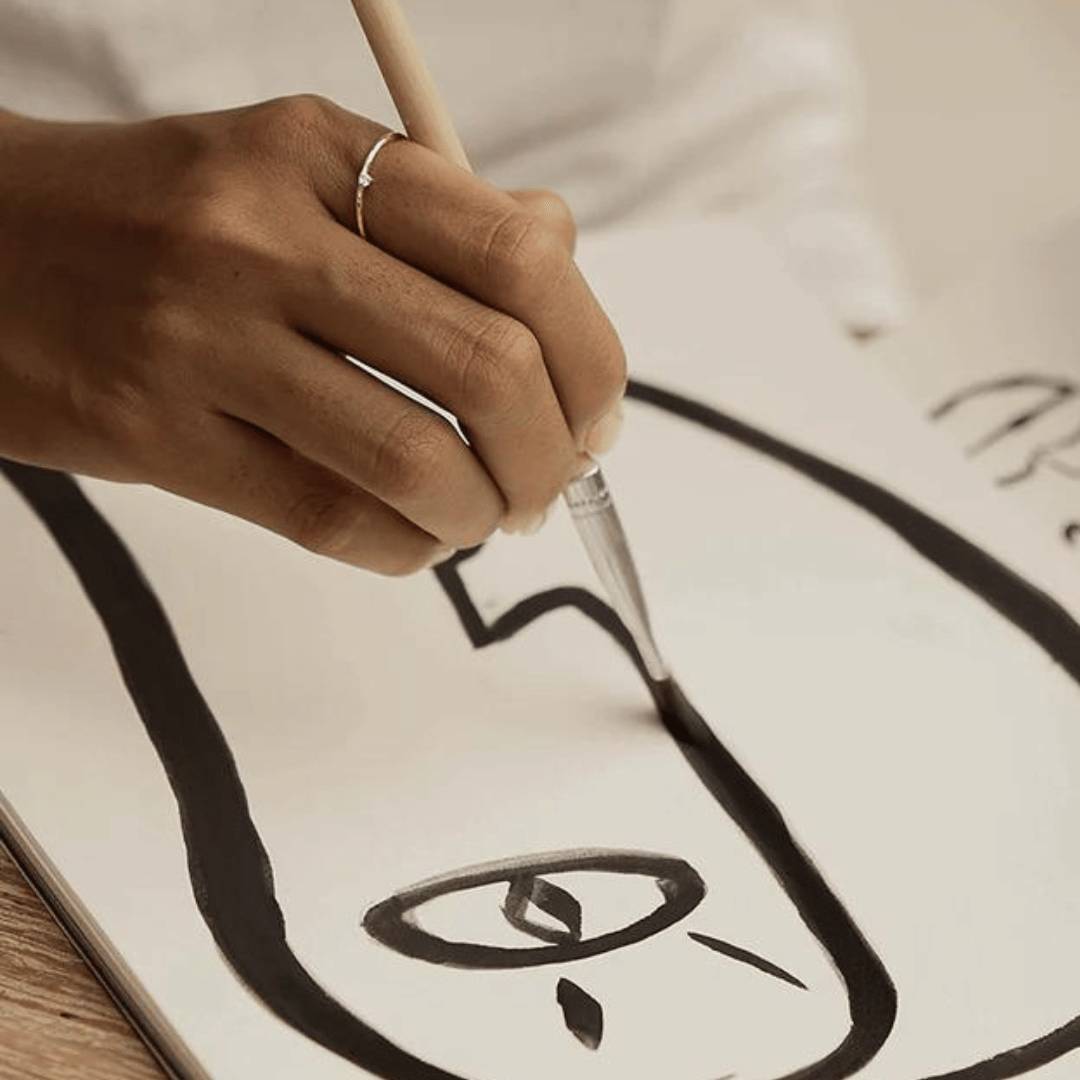 Off-Center Minute Diamond "Ili" Ring