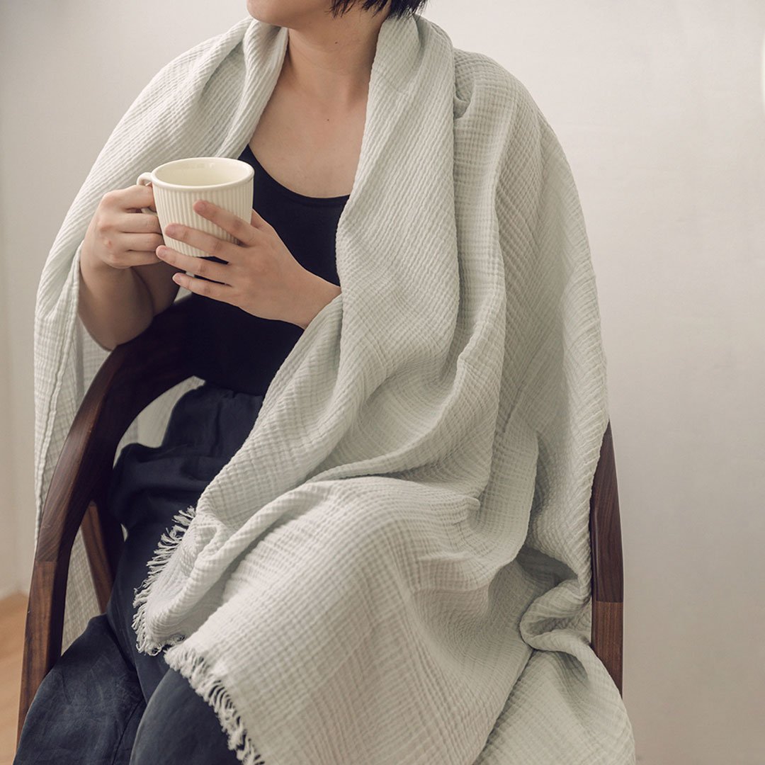 Organic Cotton Cloud Throw