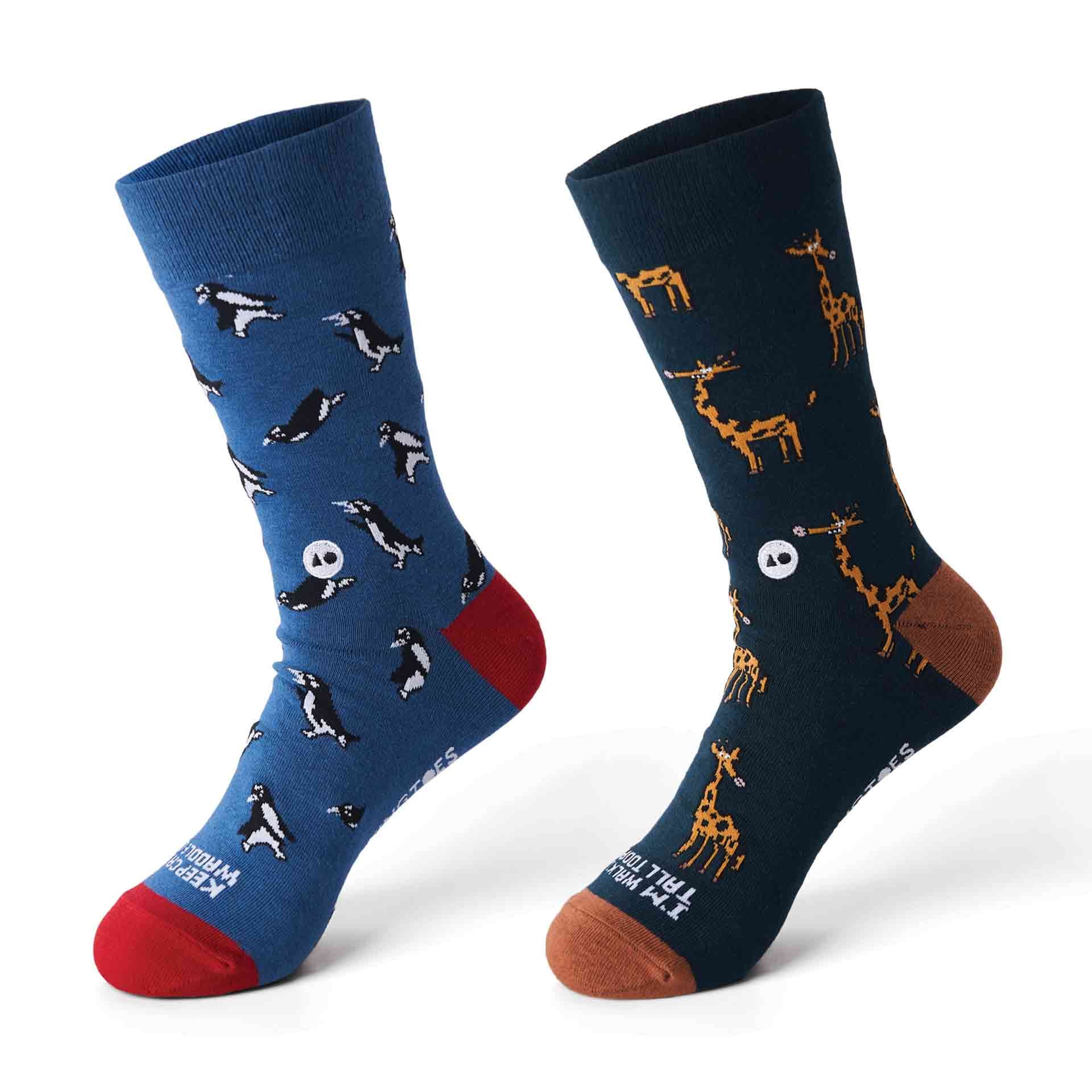 Talking Toes Empathy Crew Socks Bundle (2 Pairs)