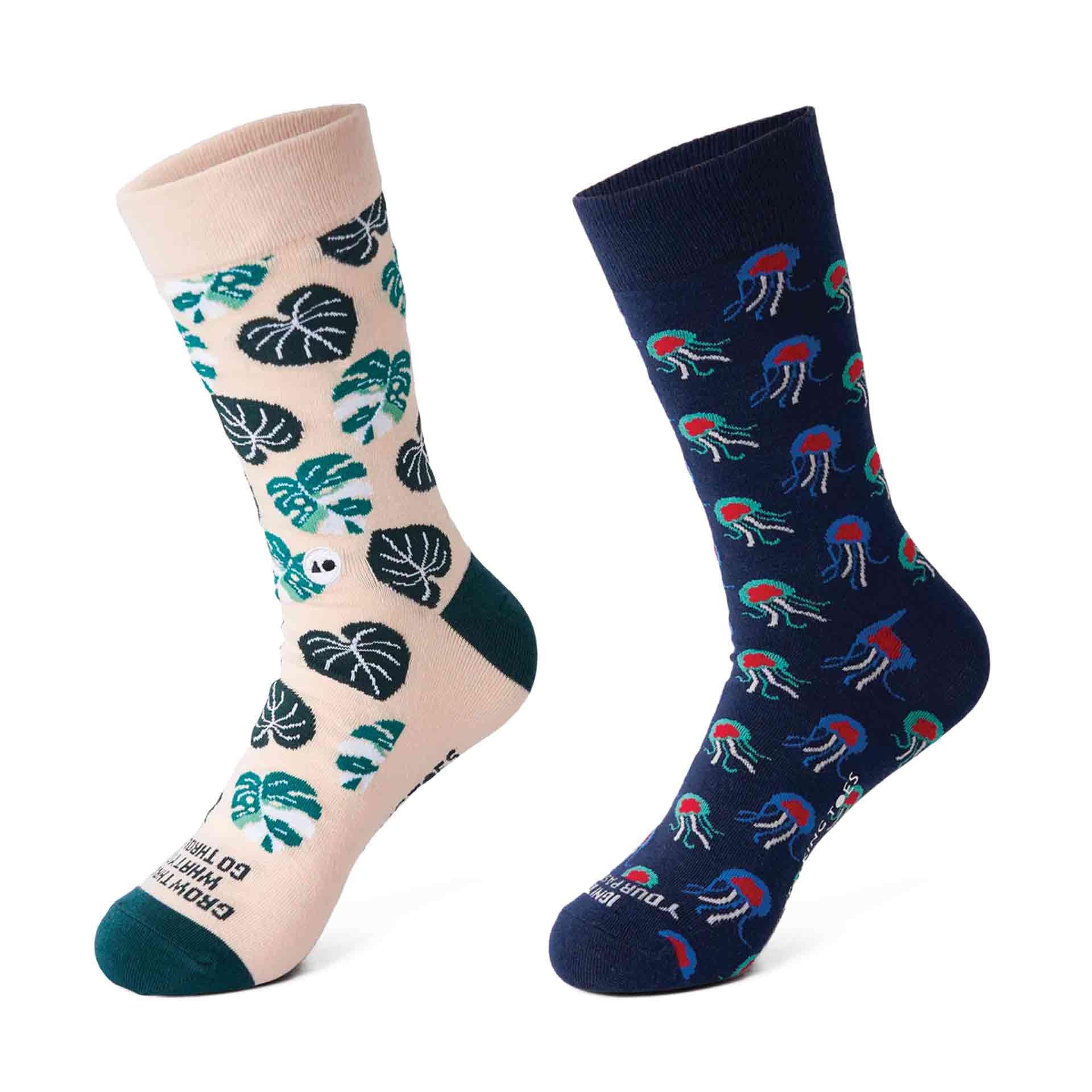 Talking Toes Mindful Crew Socks Bundle (2 Pairs)