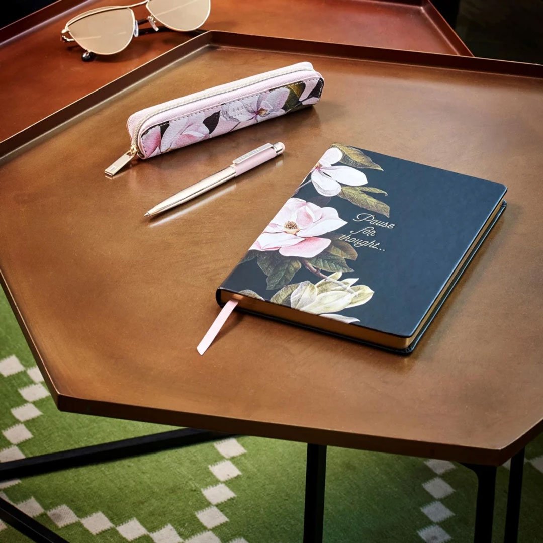 Ted Baker A5 Black Opal Printed Notebook