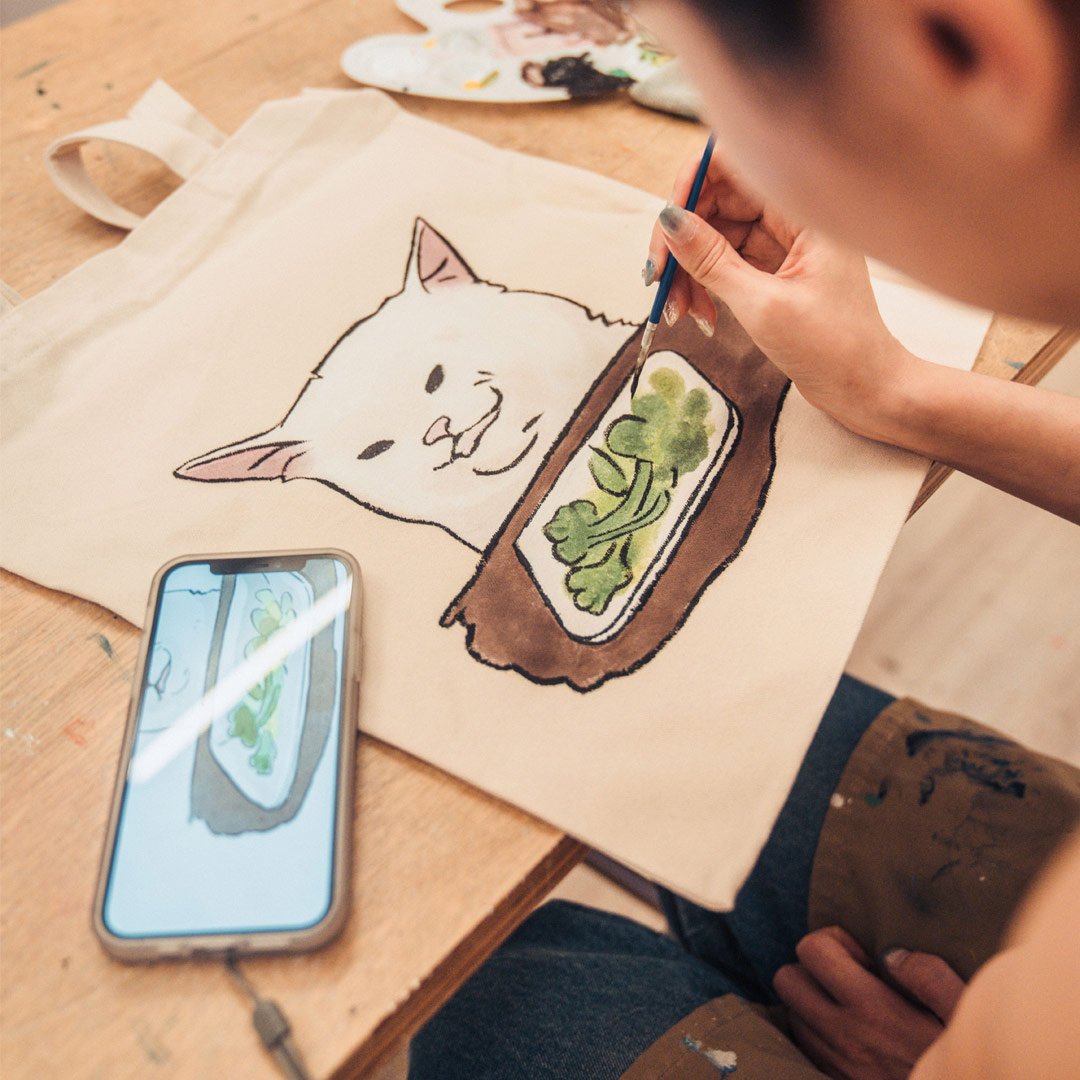 DIY Tote Bag & Macaron Art Jamming for 4