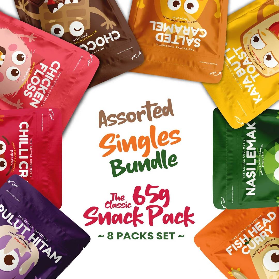 The Kettle Gourmet "Assorted Singles" Popcorn Bundle