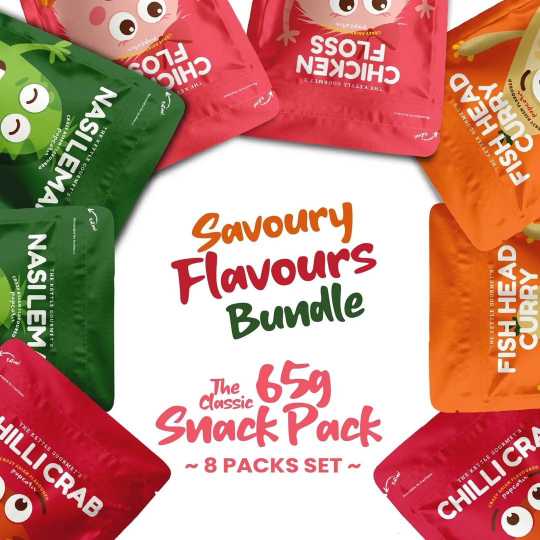 The Kettle Gourmet "Savoury Flavours" Popcorn Bundle