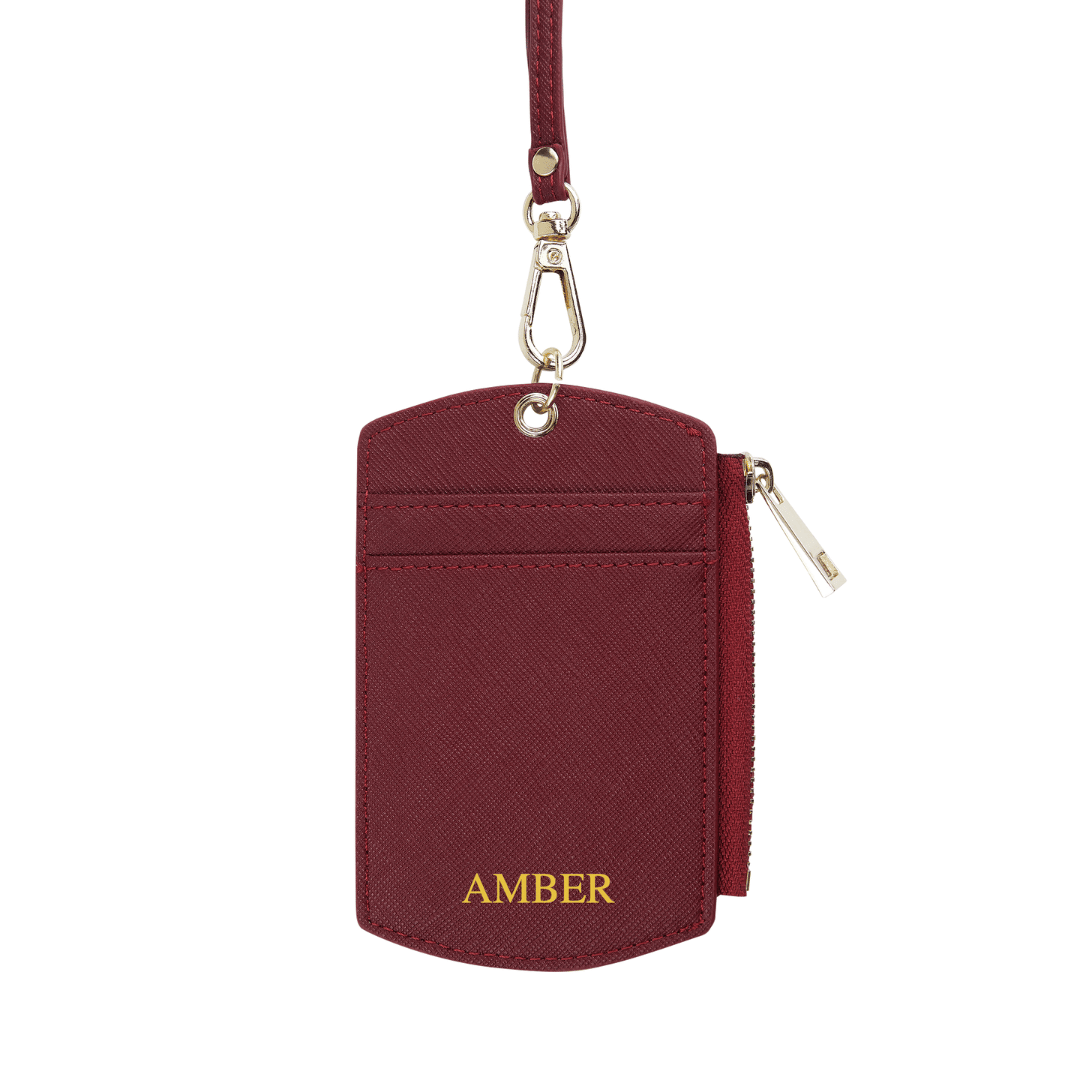 Personalised Cardholder & Lanyard with Zip