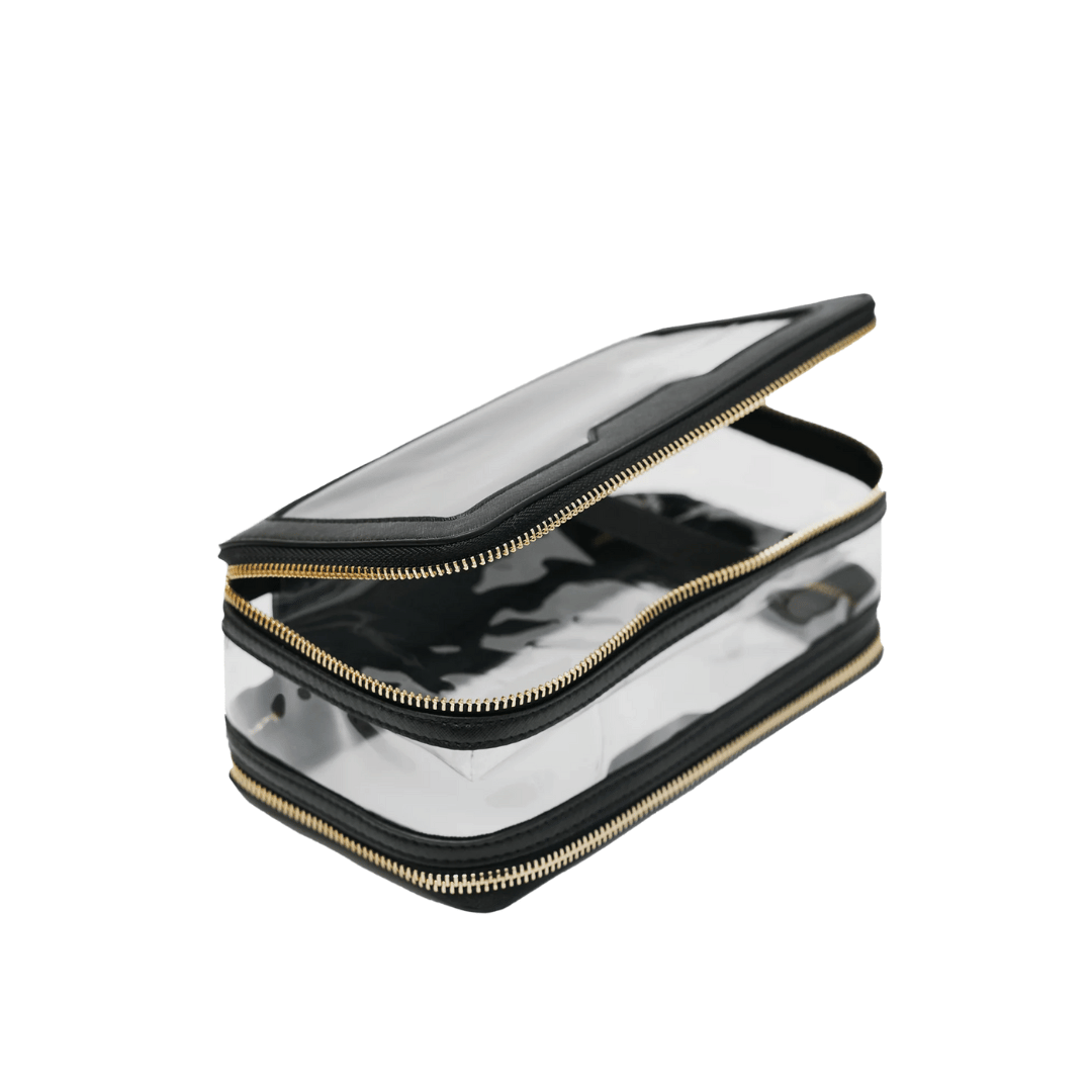 Saffiano Leather Makeup Pouch