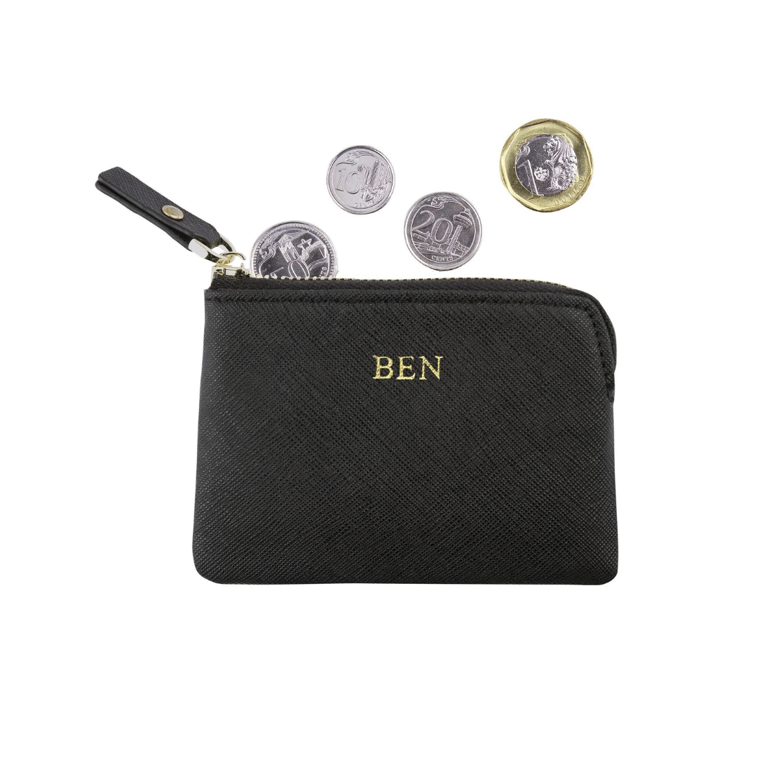 Saffiano Leather Coin Pouch