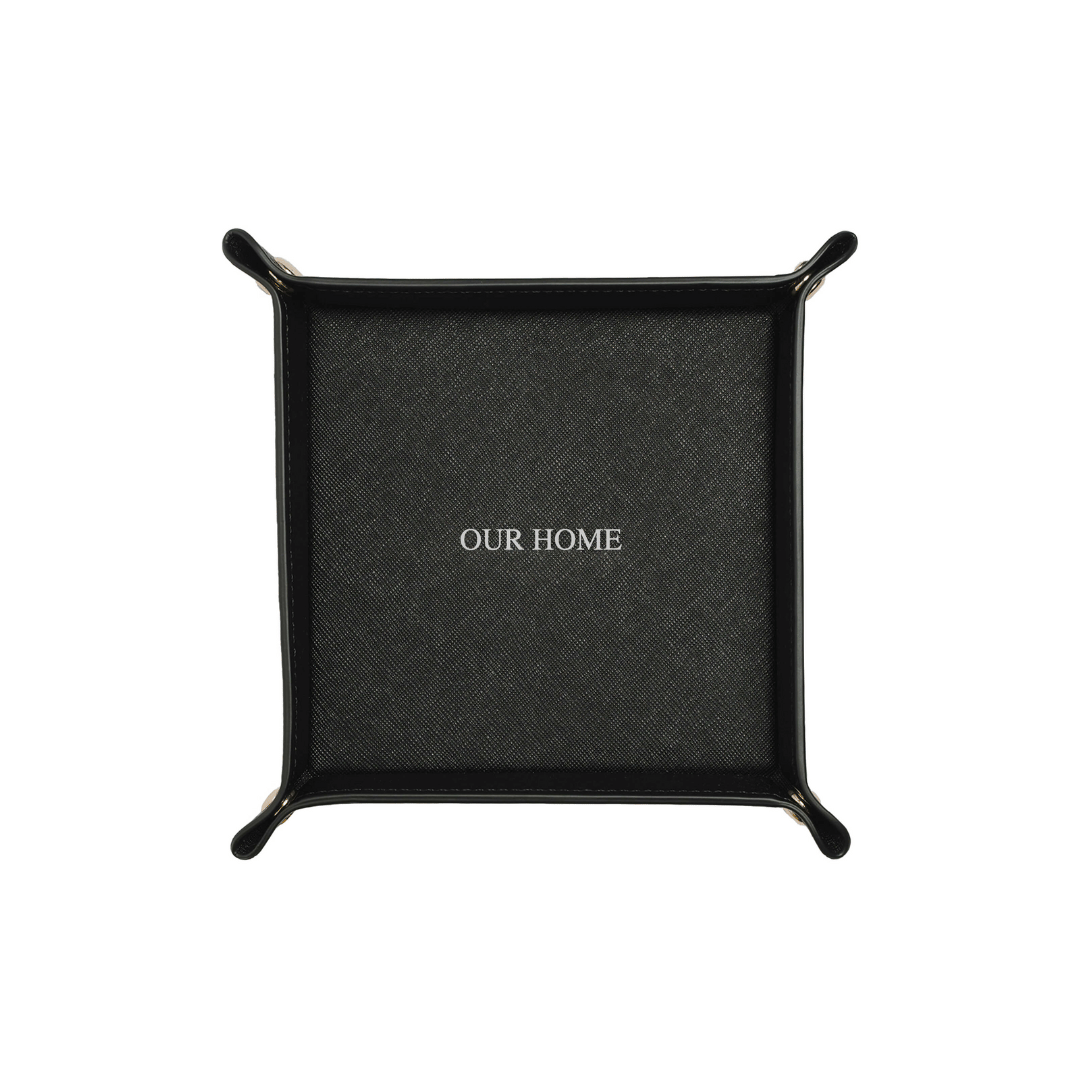 Personalised Small Saffiano Leather Tray