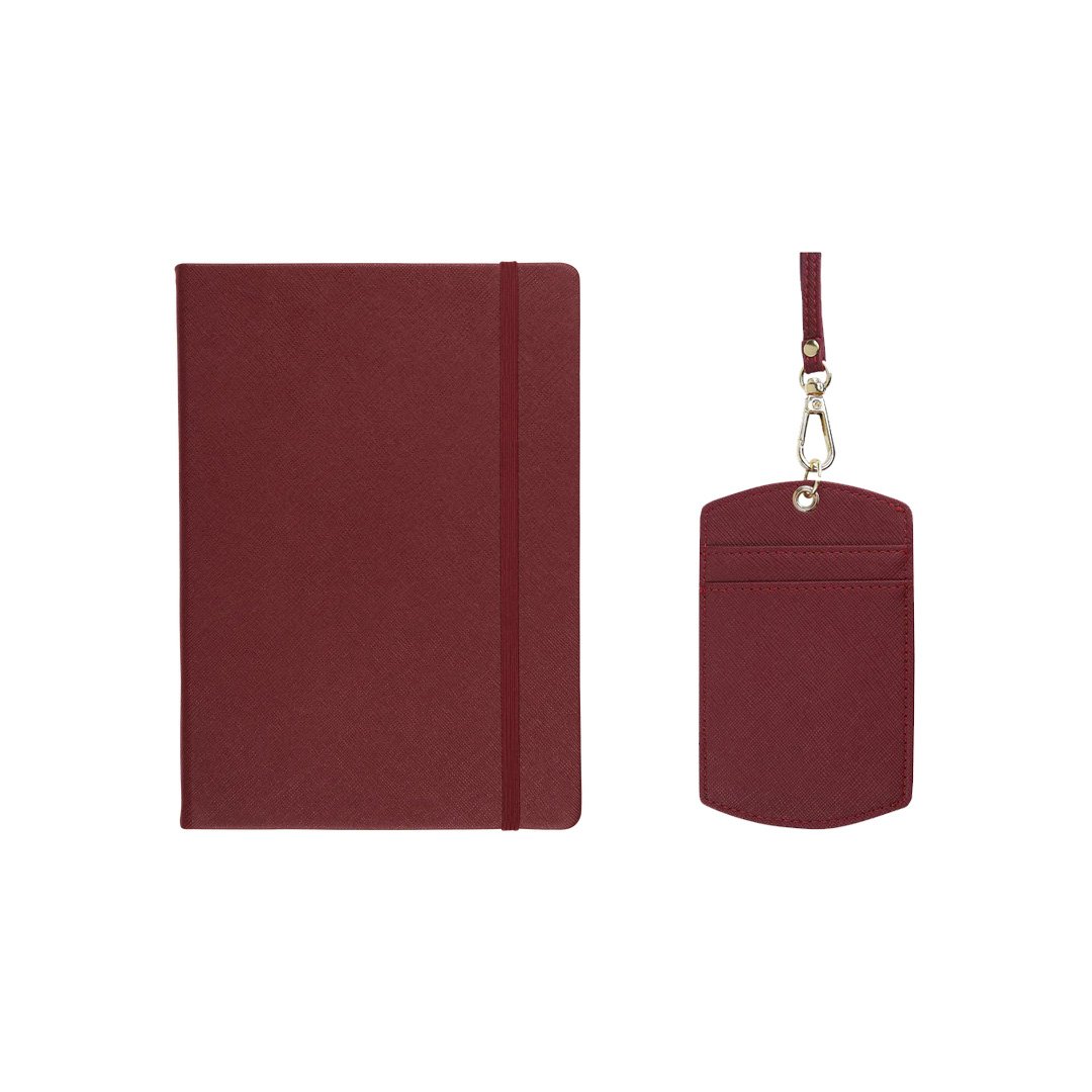 Work Bundle Set: ID Cardholder Lanyard & A5 Notebook