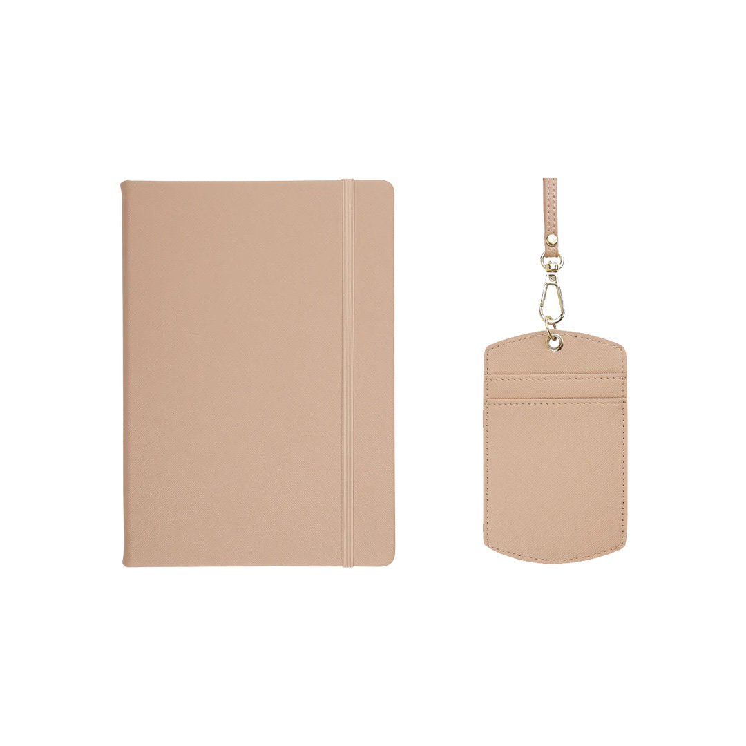 Work Bundle Set: ID Cardholder Lanyard & A5 Notebook