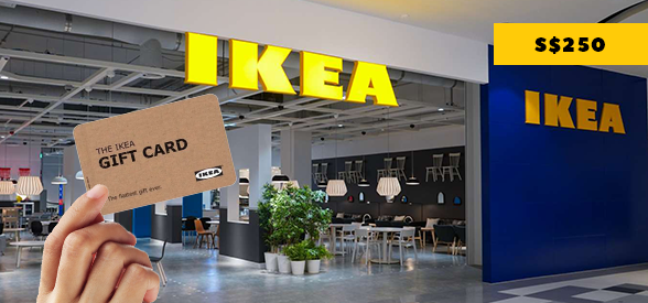 Iedereen Meyella Hick S$250 IKEA Gift Card - IKEA Singapore - Gifting Made Easy - Buy Gift Cards,  Experience Gifts, Flowers, Hampers Online in Singapore - Giftano